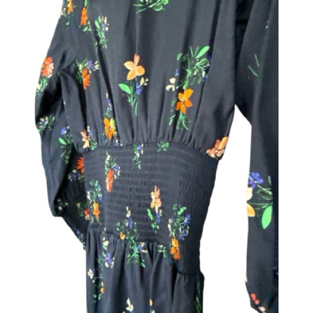 Shoshanna Tanner Dress size 0 navy and gold EUC DH0028 - Picture 6 of 8